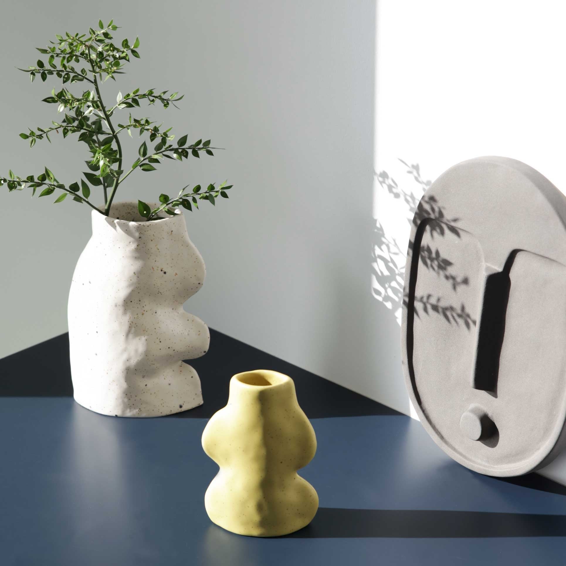 Fluxo Ceramic Vase Small - Pistachio