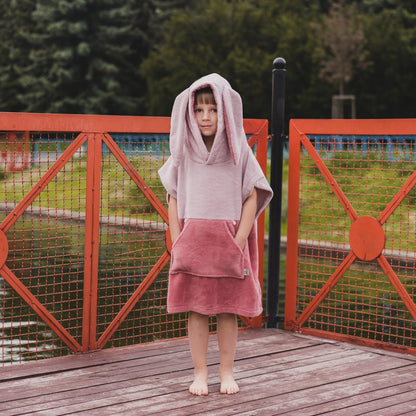 Surfbunny Kids Bath Poncho - Pink